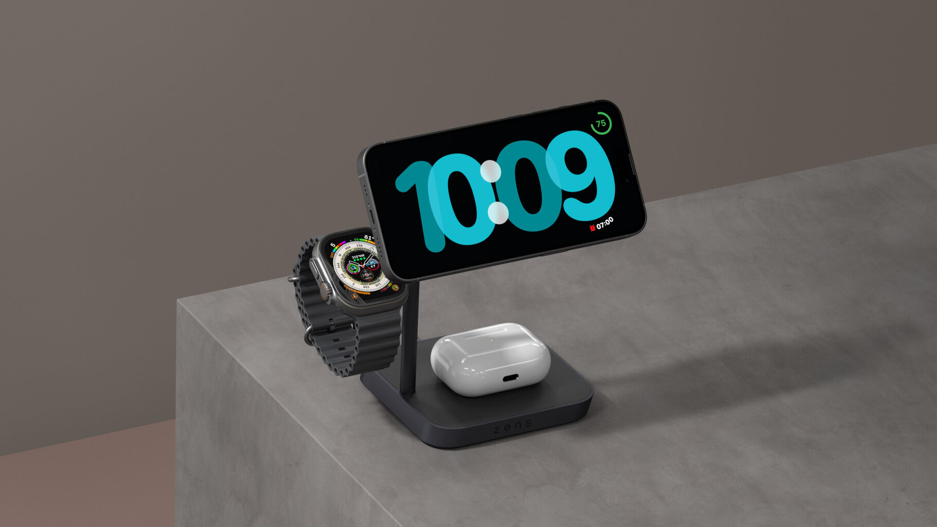 Zens 4-in-1 Wireless Charging Station ZEAPDC01/00 hinta ja tiedot | Puhelimen laturit | hobbyhall.fi