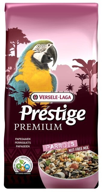 Rehu suurille papukaijoille Versele-Laga Parrots Premium, 2 kg hinta ja tiedot | Lintujen ruokinta | hobbyhall.fi