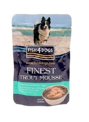 Fish4dogs taimenen kanssa, 100 g hinta ja tiedot | Koiran märkäruoka | hobbyhall.fi