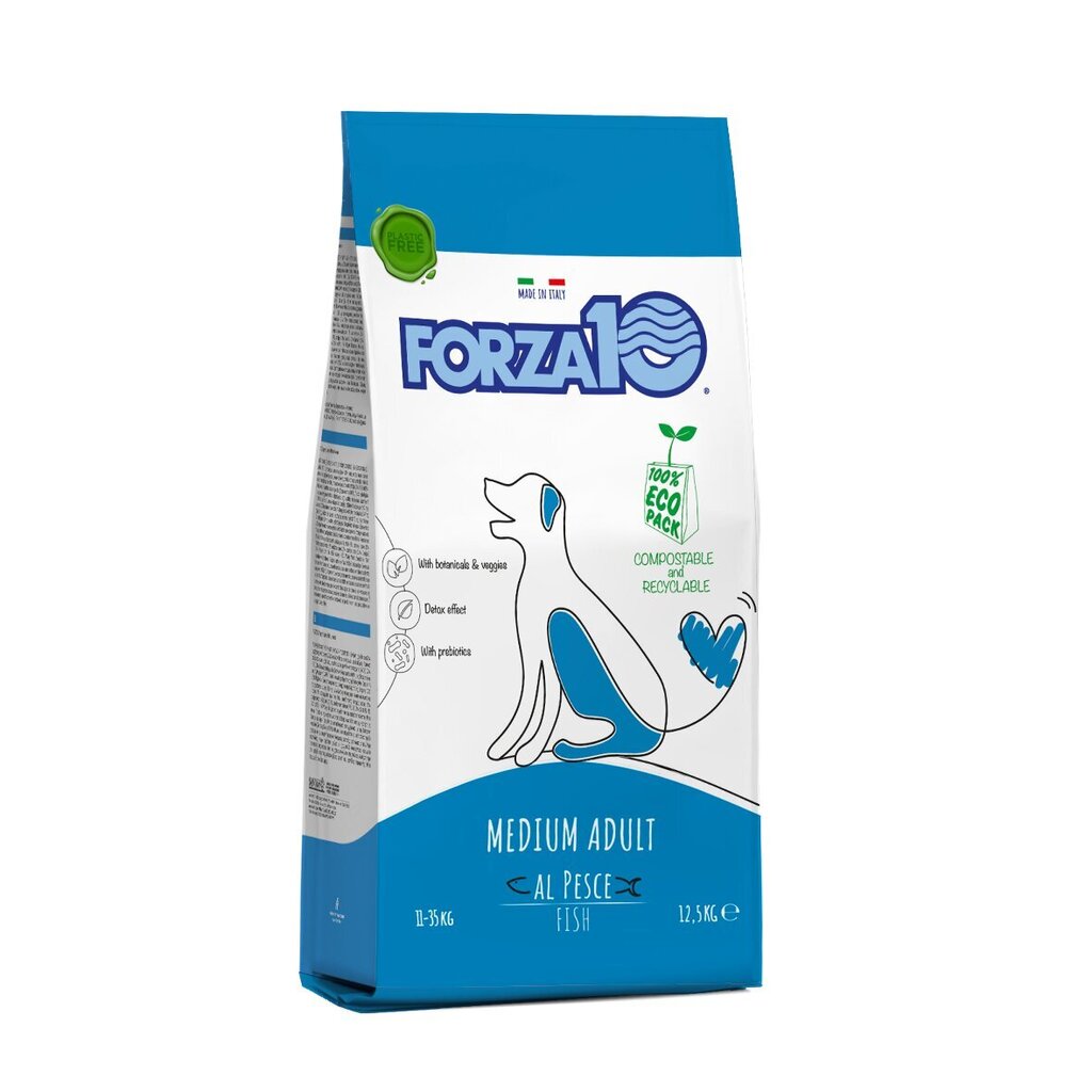 Forza10 Medium Maintenance keskikokoisten rotujen aikuisille koirille, joilla on kaloja, 12,5 kg hinta ja tiedot | Koiran kuivaruoka | hobbyhall.fi