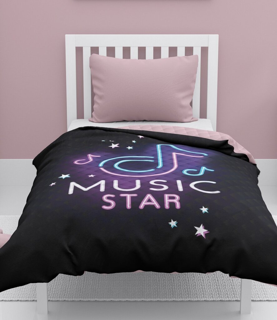 Lasten päiväpeite Music Star, 170x210 cm hinta ja tiedot | Päiväpeitot ja huovat | hobbyhall.fi