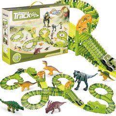 Autorata Dinosaur Park XXL Springos, 320 osaa hinta ja tiedot | Poikien lelut | hobbyhall.fi