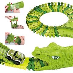 Autorata Dinosaur Park XXL Springos, 320 osaa hinta ja tiedot | Poikien lelut | hobbyhall.fi