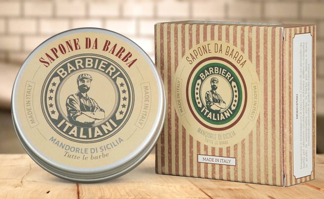 Barbieri Italiani Almond Shaving Soap 100g hinta ja tiedot | Parranajo ja karvanpoisto | hobbyhall.fi