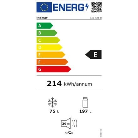 Indesit LI6 S2E X hinta ja tiedot | Jääkaapit | hobbyhall.fi