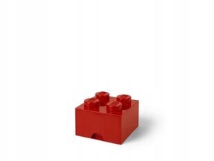 LEGO säilytyspalikka, 4 punaista hinta ja tiedot | Säilytyslaatikot ja -korit | hobbyhall.fi