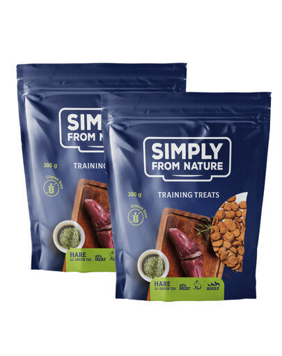 Simply From Nature su kiškio mėsa ir žaliąja arbata, 300 g hinta ja tiedot | Koiran herkut | hobbyhall.fi