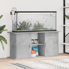 vidaXL Akvaarioteline betoninharmaa 121x41x58 cm tekninen puu hinta ja tiedot | Akvaariotarvikkeet | hobbyhall.fi