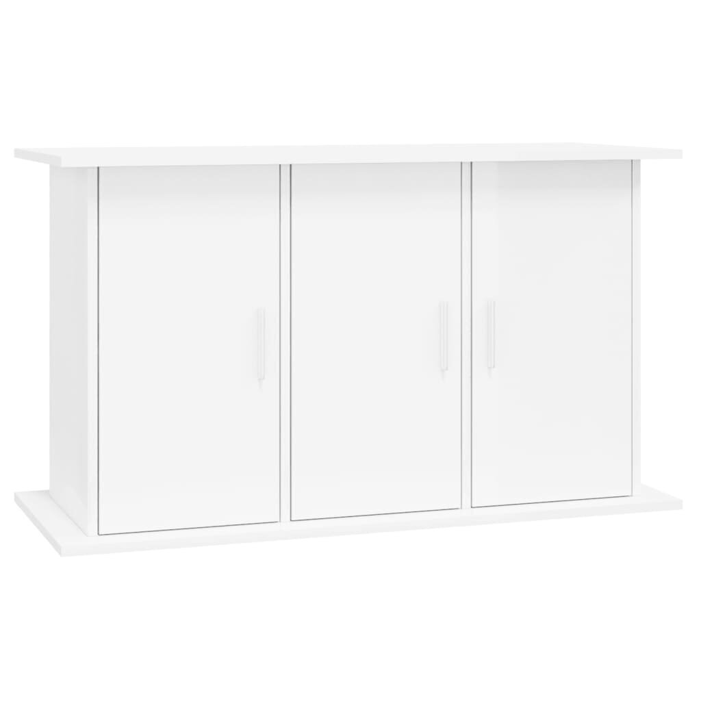 vidaXL Akvaarioteline korkeakiilto valkoinen 101x41x58 cm tekninen puu hinta ja tiedot | Akvaariotarvikkeet | hobbyhall.fi