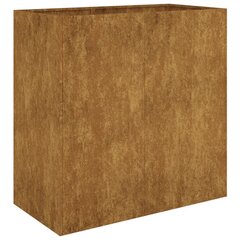 vidaXL Kukkalaatikko 80x40x80 cm Corten teräs hinta ja tiedot | Kukkalaatikot | hobbyhall.fi