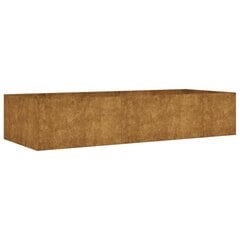 vidaXL Korotettu kukkalaatikko 200x80x40 cm Corten teräs hinta ja tiedot | Kukkalaatikot | hobbyhall.fi