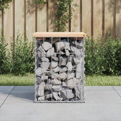 vidaXL Puutarhapenkki kivikori tyyli 33x31x42 cm täysi mänty hinta ja tiedot | Puutarhapenkit | hobbyhall.fi