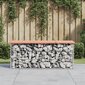 vidaXL Puutarhapenkki kivikori tyyli 103x31,5x42 cm täysi douglaskuusi hinta ja tiedot | Puutarhapenkit | hobbyhall.fi