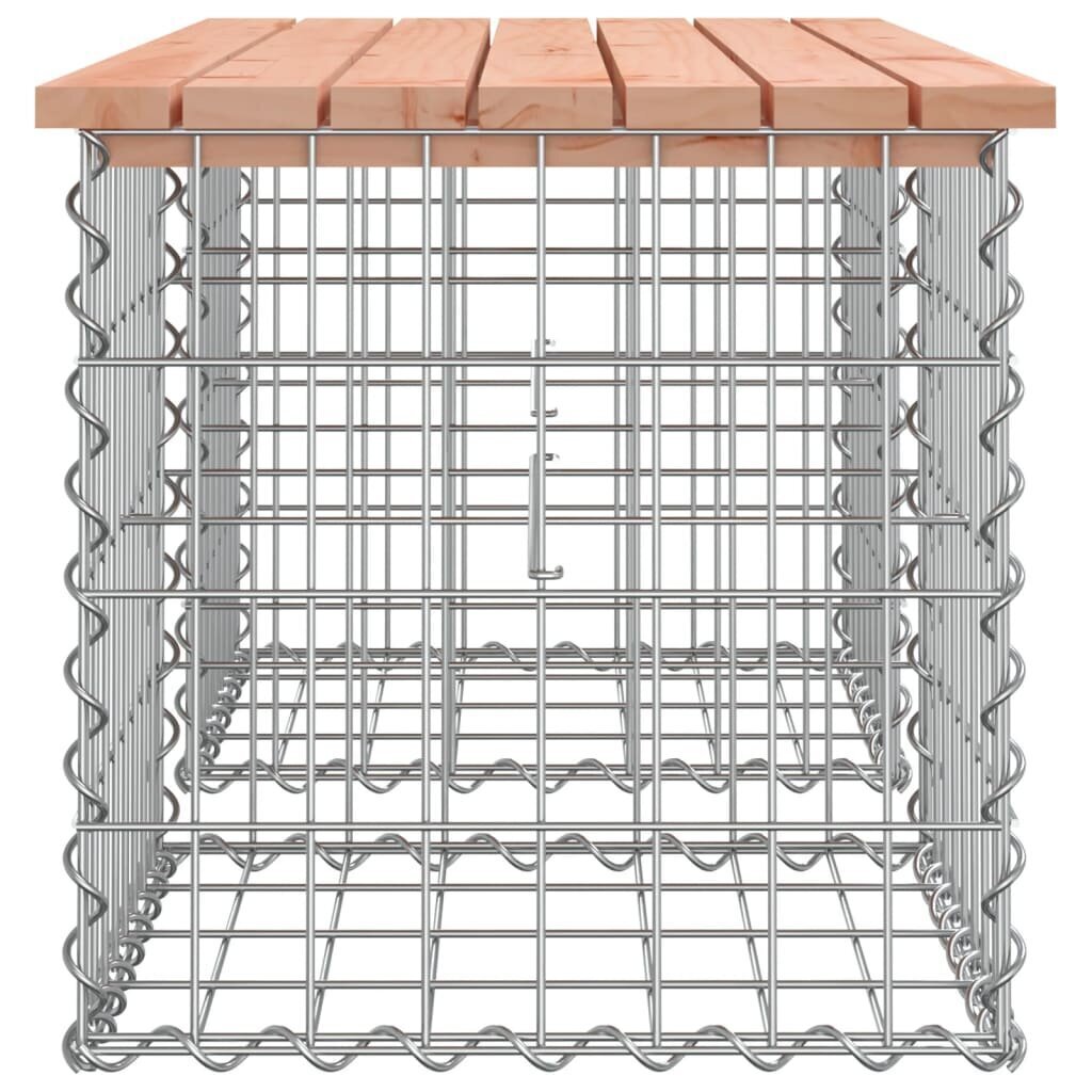 vidaXL Puutarhapenkki kivikori tyyli 103x44x42 cm täysi douglaskuusi hinta ja tiedot | Puutarhapenkit | hobbyhall.fi