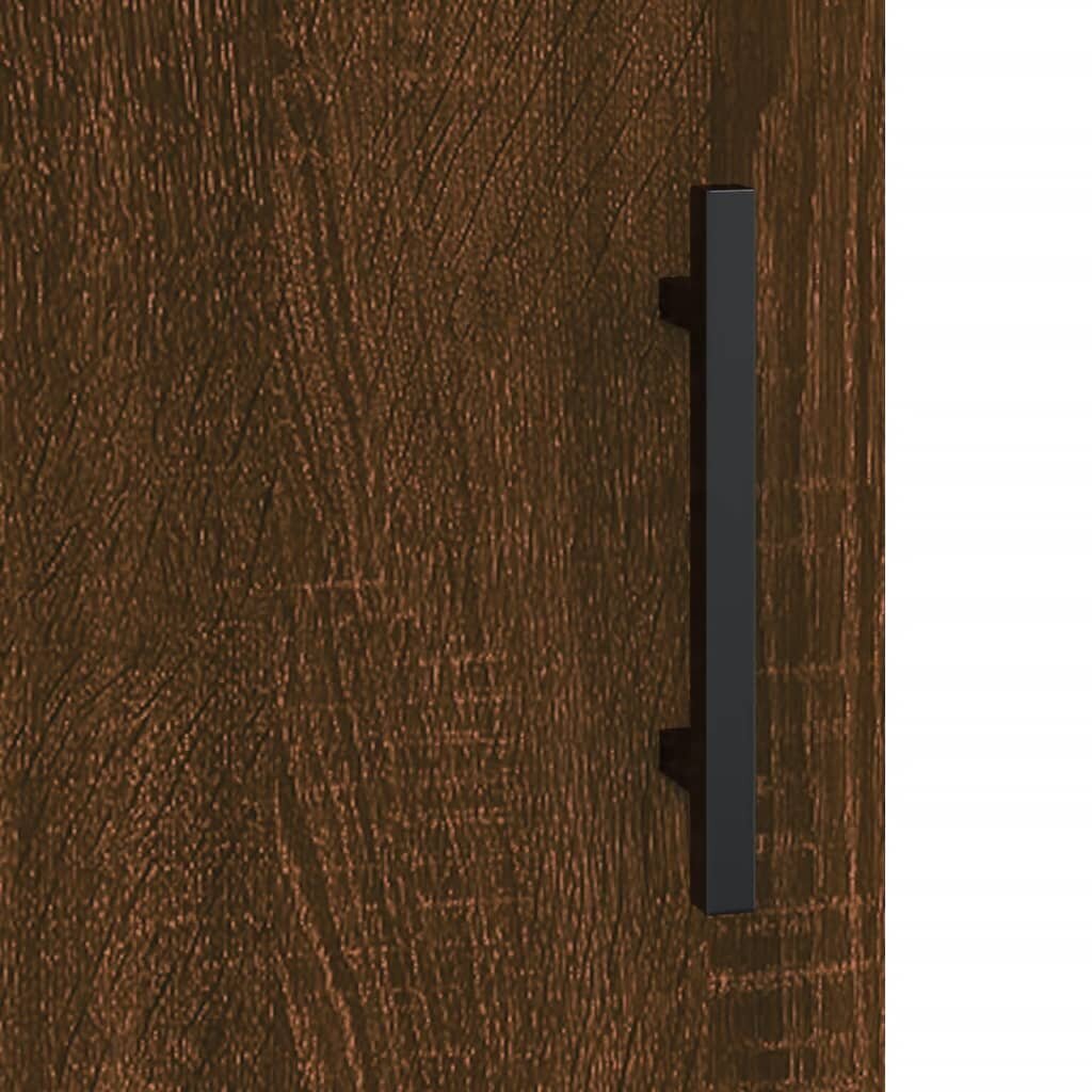 vidaXL Kaappi ruskea tammi 34,5x34x180 cm tekninen puu hinta ja tiedot | Lipastot | hobbyhall.fi