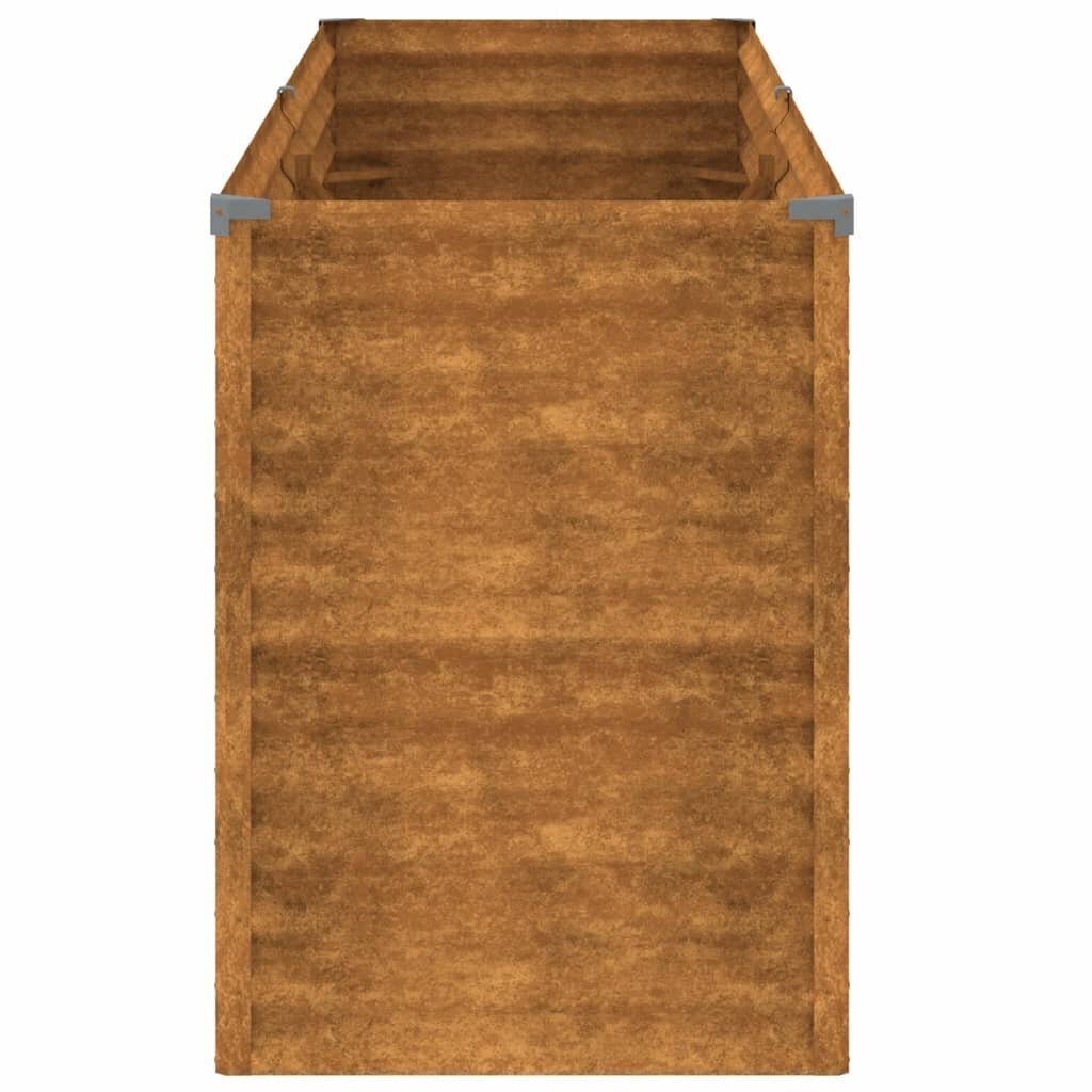 vidaXL Korotettu kukkalaatikko 196x50x69 cm Corten teräs hinta ja tiedot | Kukkalaatikot | hobbyhall.fi