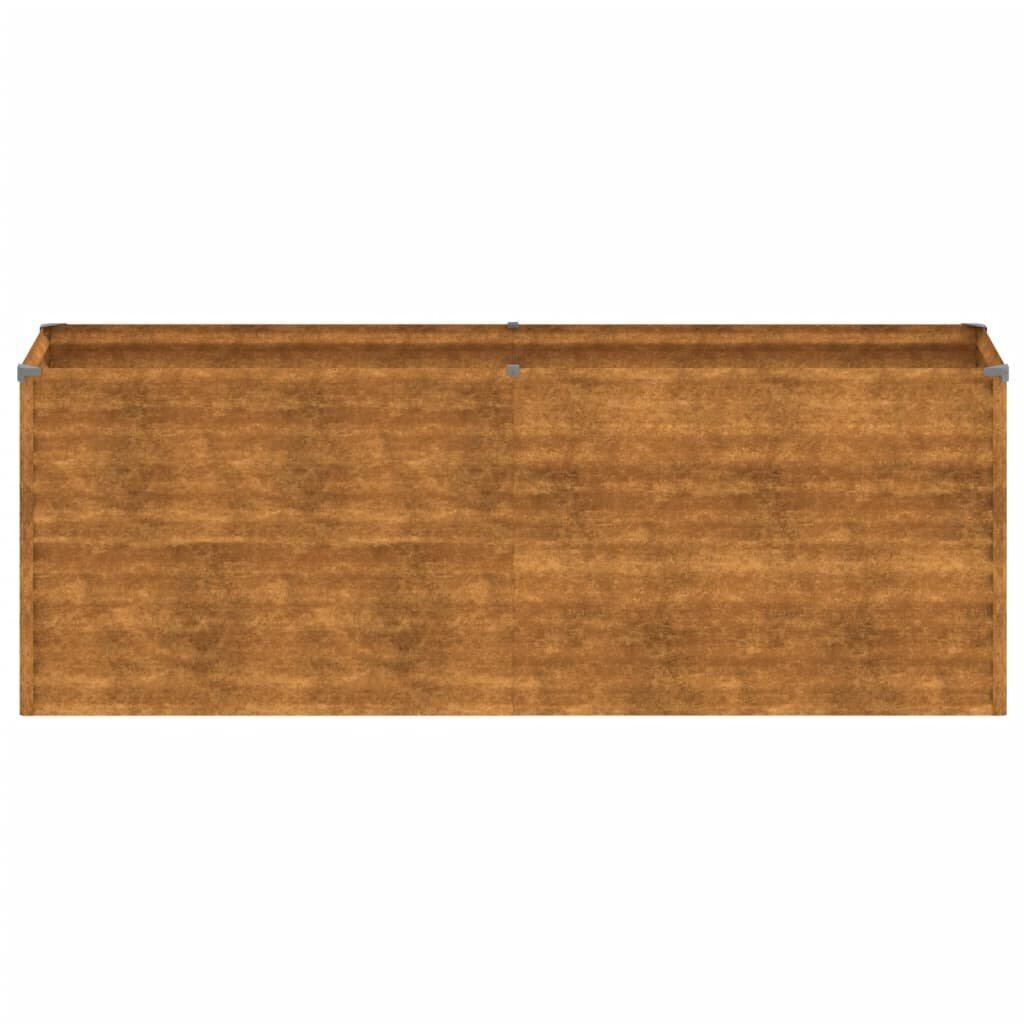 vidaXL Korotettu kukkalaatikko 196x50x69 cm Corten teräs hinta ja tiedot | Kukkalaatikot | hobbyhall.fi