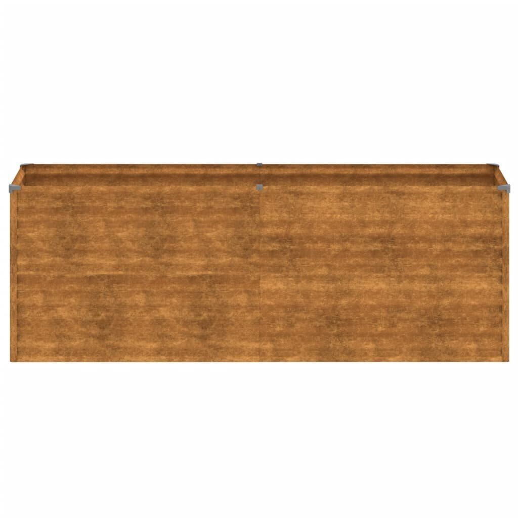 vidaXL Korotettu kukkalaatikko 196x50x69 cm Corten teräs hinta ja tiedot | Kukkalaatikot | hobbyhall.fi