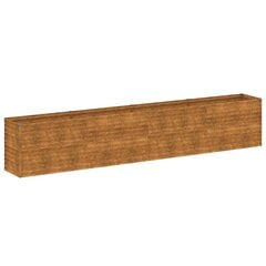 vidaXL Korotettu kukkalaatikko 385x50x69 cm Corten teräs hinta ja tiedot | Kukkalaatikot | hobbyhall.fi