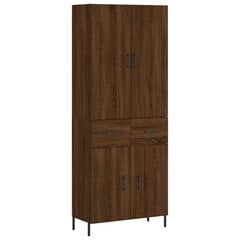 vidaXL Kaappi ruskea tammi 69,5x34x180 cm tekninen puu hinta ja tiedot | Lipastot | hobbyhall.fi