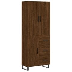 vidaXL Kaappi ruskea tammi 69,5x34x180 cm tekninen puu hinta ja tiedot | Lipastot | hobbyhall.fi