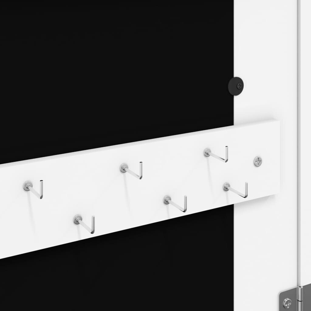 vidaXL Peilikorukaappi LED-valoilla vapaasti seisova valkoinen hinta ja tiedot | Peilit | hobbyhall.fi