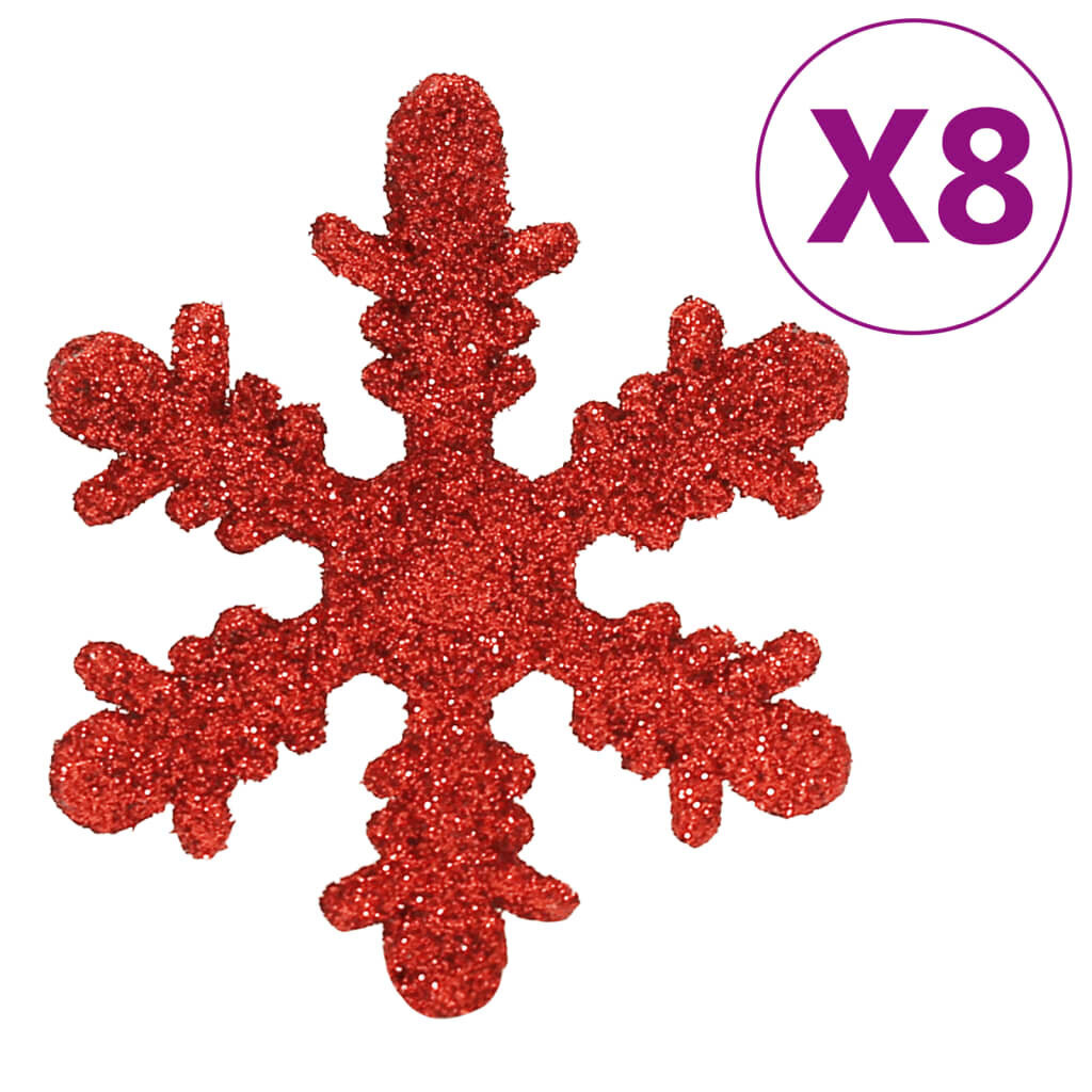 vidaXL 111-osainen Joulupallosarja punainen polystyreeni hinta ja tiedot | Joulukuusen koristeet | hobbyhall.fi