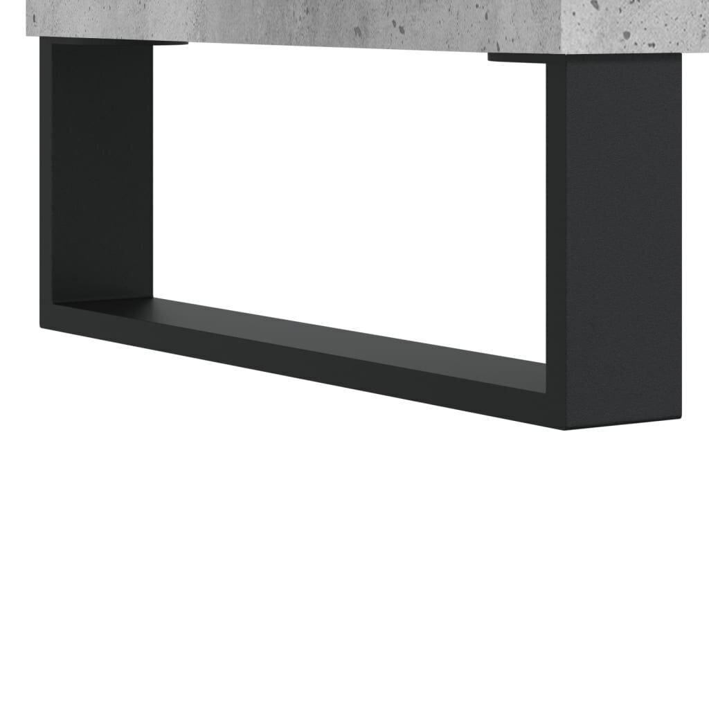 vidaXL Kaappi betoninharmaa 69,5x32,5x180 cm tekninen puu hinta ja tiedot | Lipastot | hobbyhall.fi