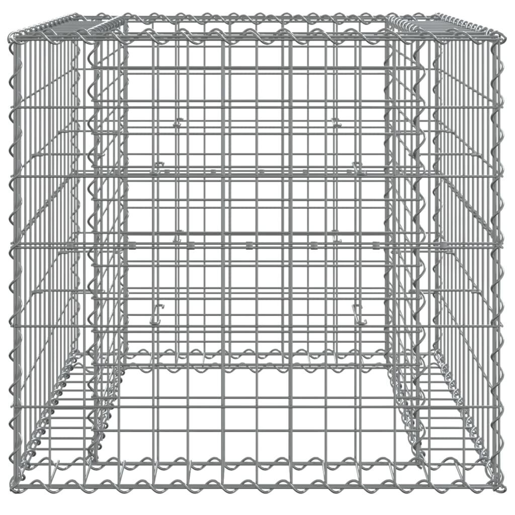 vidaXL Kivikori hopea 70x70x65 cm galvanoitu rauta hinta ja tiedot | Aidat ja tarvikkeet | hobbyhall.fi