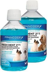 Francodex Fresh Dent suuhygienianeste koirille ja kissoille, 500 ml hinta ja tiedot | Eläinten hoitotuotteet | hobbyhall.fi