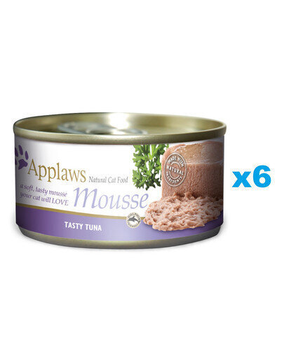 Applaws Cat Mousse aikuisille kissoille tonnikalaa, 6x70 g hinta ja tiedot | Kissanruoka | hobbyhall.fi