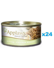 Applaws kissanpennuille kananrinnalla, 24x70 g hinta ja tiedot | Kissanruoka | hobbyhall.fi