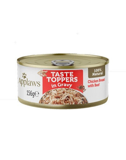 Applaws Taste Toppers aikuisille koirille kananrintaa ja naudanlihahyytelöä, 6x156 g hinta ja tiedot | Koiran märkäruoka | hobbyhall.fi