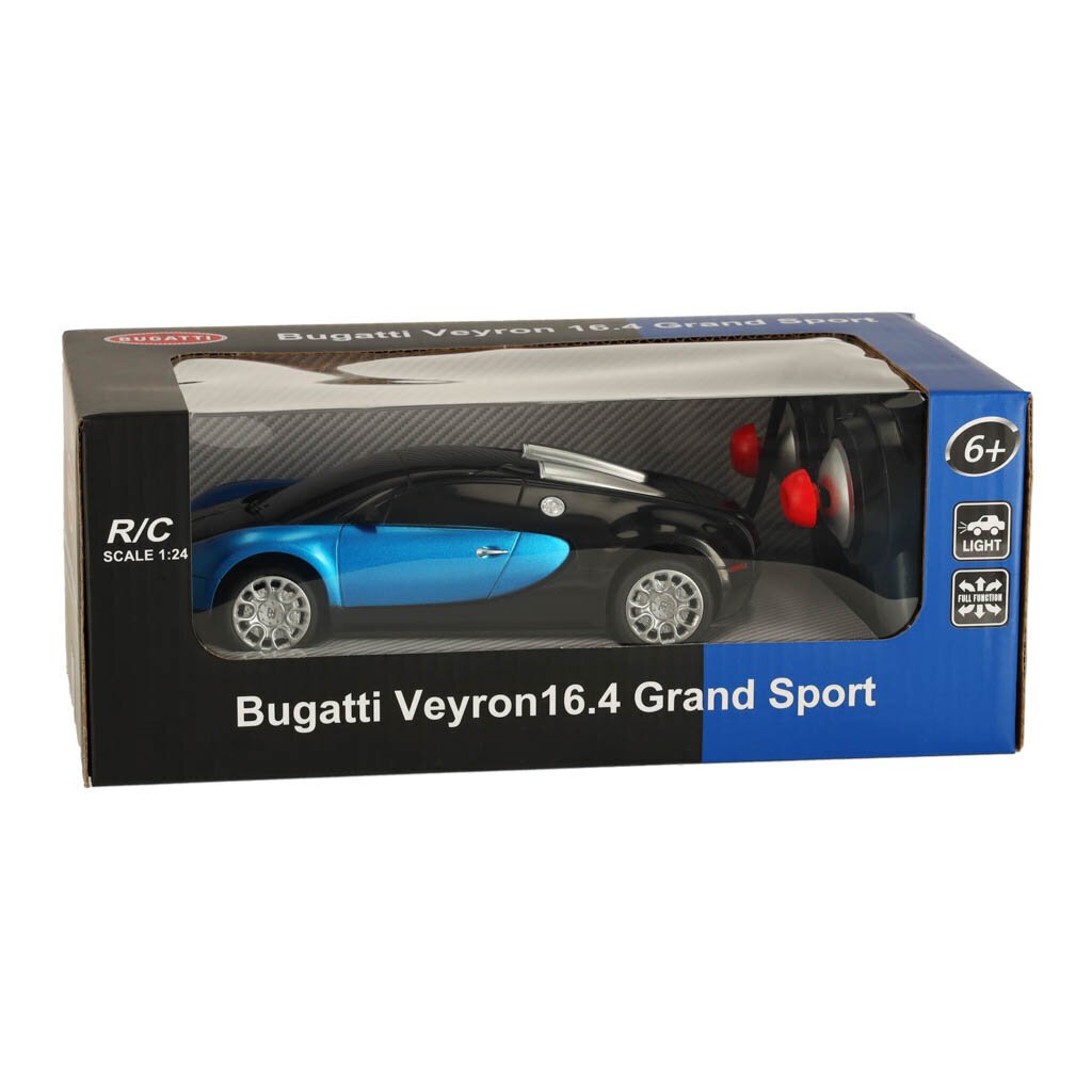 Kauko-ohjattava auto Bugatti Veyron, sininen hinta ja tiedot | Poikien lelut | hobbyhall.fi