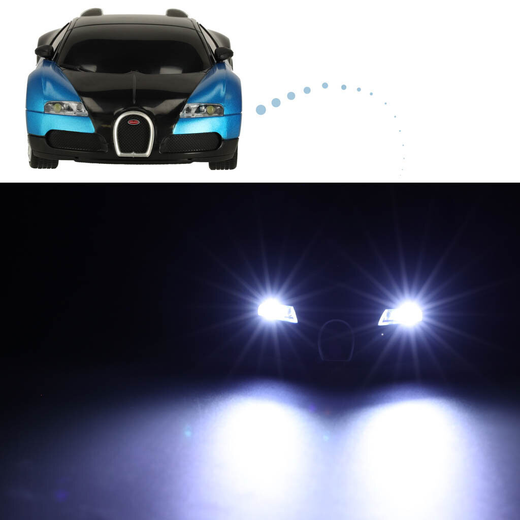 Kauko-ohjattava auto Bugatti Veyron, sininen hinta ja tiedot | Poikien lelut | hobbyhall.fi