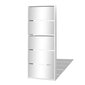 vidaXL Kenkäkaappi peileillä 5 kerrosta Valkoinen 63x17x169,5 cm hinta ja tiedot | Kenkäkaapit ja -hyllyt | hobbyhall.fi