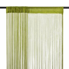 vidaXL String-verhot 2 kpl 100x250 cm Vihreä hinta ja tiedot | Verhot | hobbyhall.fi