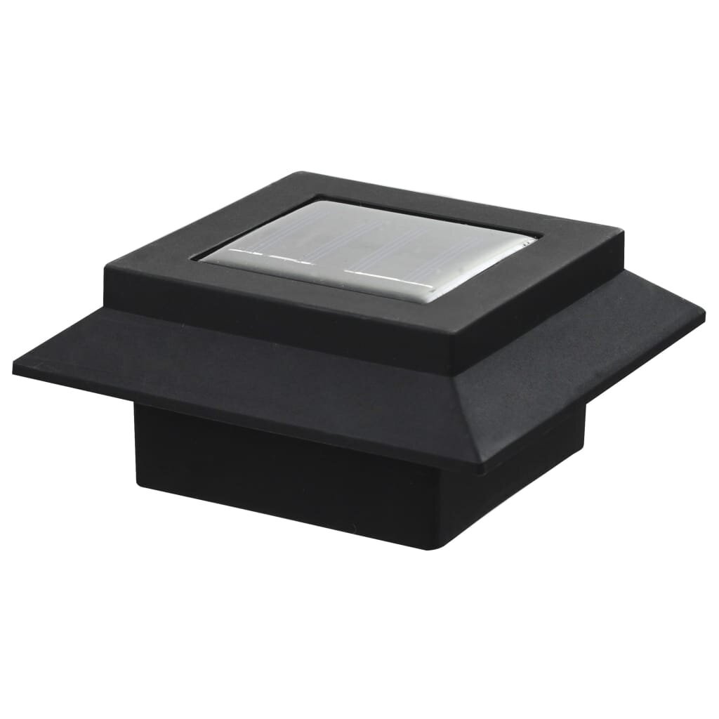 vidaXL Ulkoaurinkokennovalaisin 6 kpl LED neliö 12cm musta hinta ja tiedot | Puutarha- ja ulkovalot | hobbyhall.fi