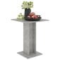 vidaXL Bistropöytä betoninharmaa 60x60x75 cm lastulevy hinta ja tiedot | Ruokapöydät | hobbyhall.fi