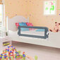 vidaXL Turvalaita sänkyyn polyesteri 102x42 cm harmaa hinta ja tiedot | Lasten turvallisuus | hobbyhall.fi