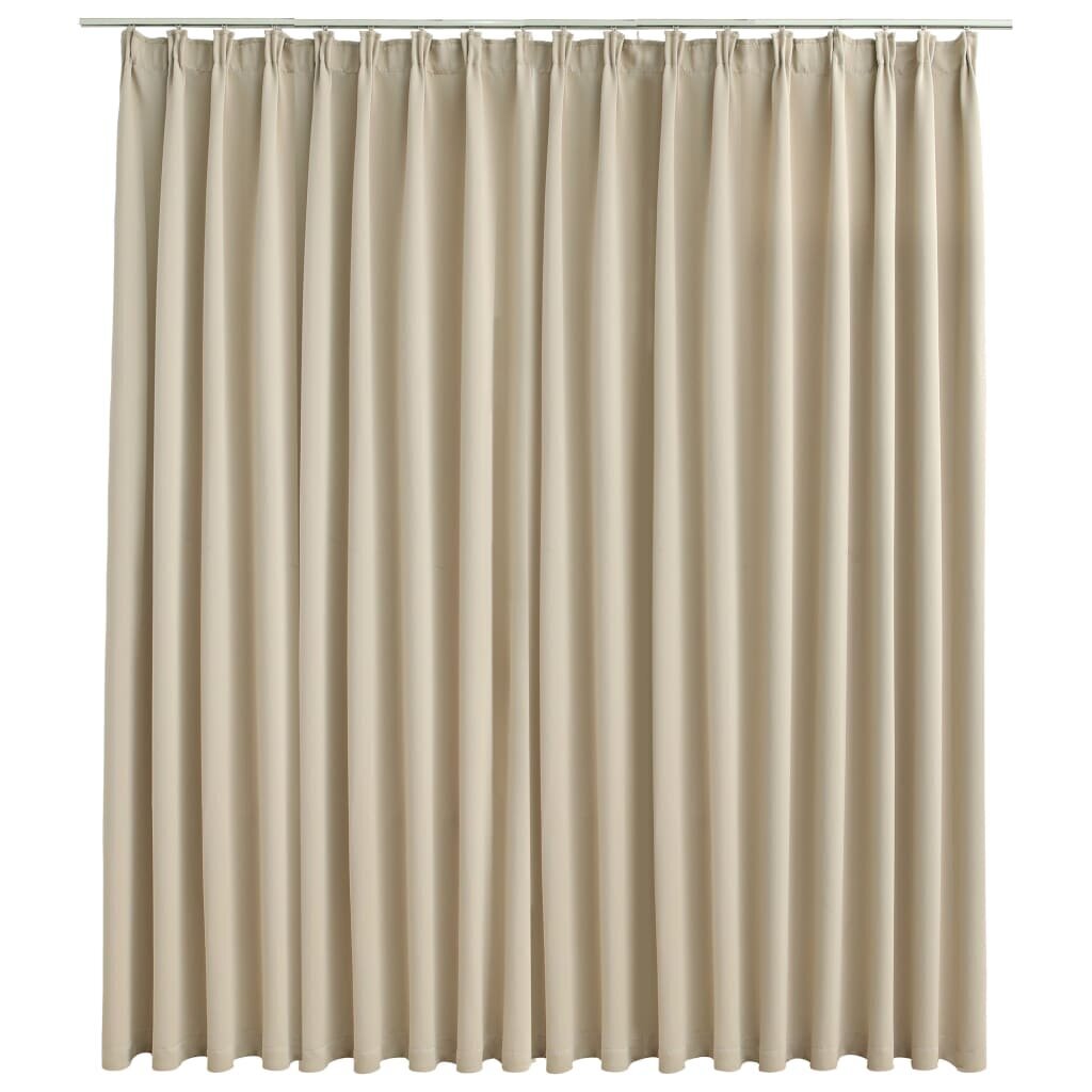 vidaXL Pimennysverho koukuilla beige 290x245 cm hinta ja tiedot | Verhot | hobbyhall.fi