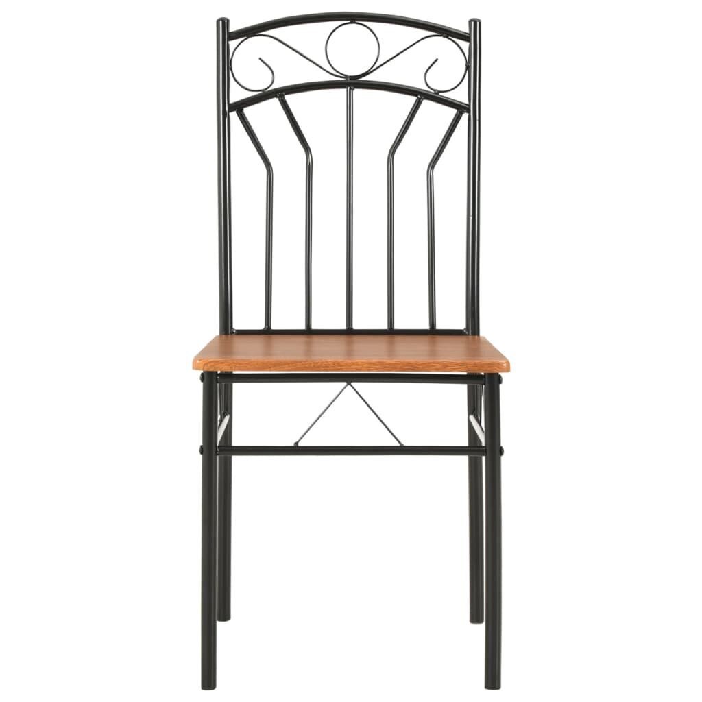 vidaXL Ruokapöydän tuolit 6 kpl ruskea MDF hinta ja tiedot | Ruokapöydän tuolit | hobbyhall.fi