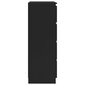 vidaXL Senkki musta 60x35x98,5 cm tekninen puu hinta ja tiedot | Olohuoneen kaapit ja lipastot | hobbyhall.fi