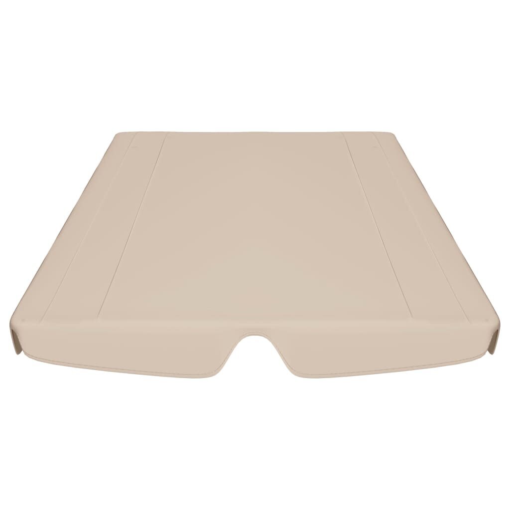 vidaXL Vaihtokatos puutarhakeinuun beige 150/130x105/70 cm hinta ja tiedot | Puutarhakeinut | hobbyhall.fi