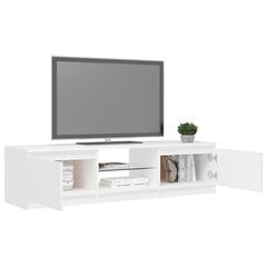 vidaXL TV-taso LED-valoilla valkoinen 140x40x35,5 cm hinta ja tiedot | TV-tasot | hobbyhall.fi