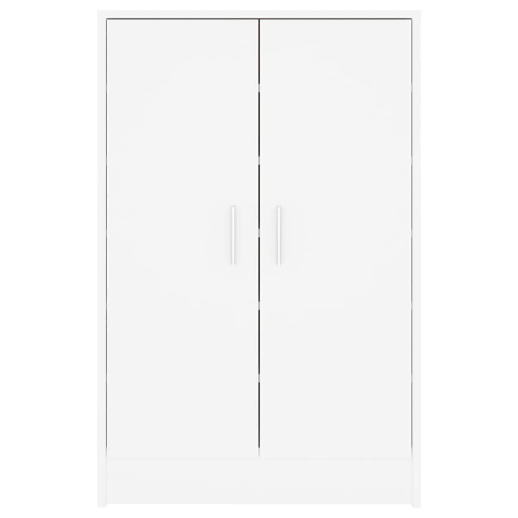 vidaXL Kenkäkaappi valkoinen 60x35x92 cm lastulevy hinta ja tiedot | Kenkäkaapit ja -hyllyt | hobbyhall.fi