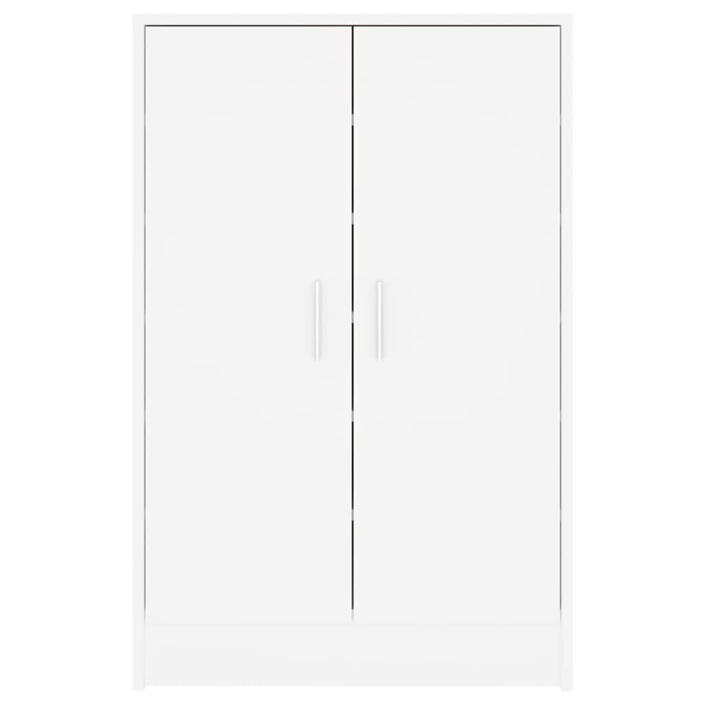 vidaXL Kenkäkaappi valkoinen 60x35x92 cm lastulevy hinta ja tiedot | Kenkäkaapit ja -hyllyt | hobbyhall.fi