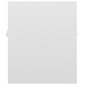 vidaXL Allaskaappi korkeakiilto valkoinen 41x38,5x46 cm lastulevy hinta ja tiedot | Kylpyhuonekaapit | hobbyhall.fi