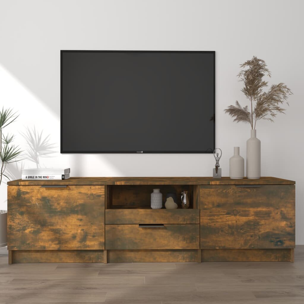 vidaXL TV-taso savutammi 140x35x40 cm tekninen puu hinta ja tiedot | TV-tasot | hobbyhall.fi