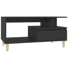 vidaXL Sohvapöytä musta 90x49x45 cm tekninen puu hinta ja tiedot | Sohvapöydät | hobbyhall.fi